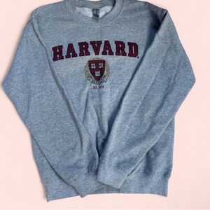 Gildan Gray Harvard Crewneck Sweater